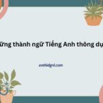 Những Thành Ngữ Tiếng Anh Thông Dụng ôn Thi đại Học