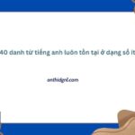 Điểm Danh 40 Danh Từ Tiếng Anh Luôn Tồn Tại ở Dạng Số ít