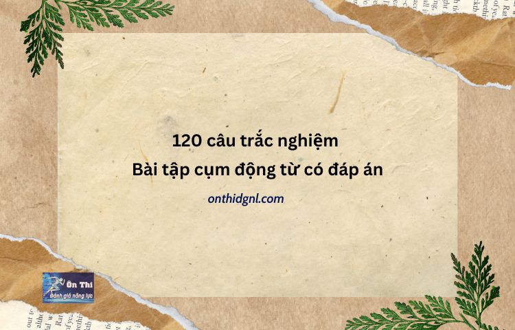 Bài Tập Cụm động Từ 120 Câu Trắc Nghiệm Có đáp án