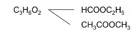 Đồng phân cấu tạo ester có công thức phân tử C3H6O2