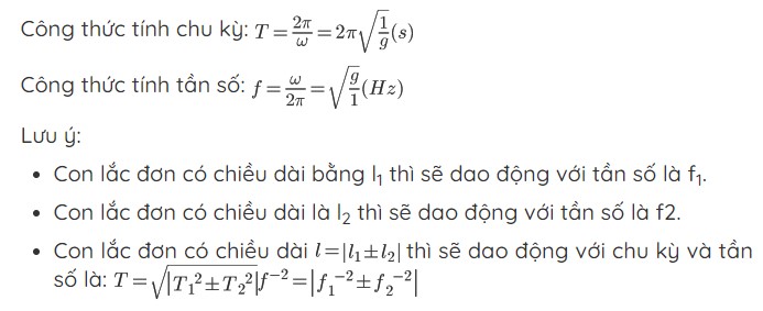 Lý Thuyết Con Lắc đơn Và Bài Tập Vận Dụng