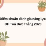 Điểm chuẩn đánh giá năng lực ĐH Tôn Đức Thắng 2023