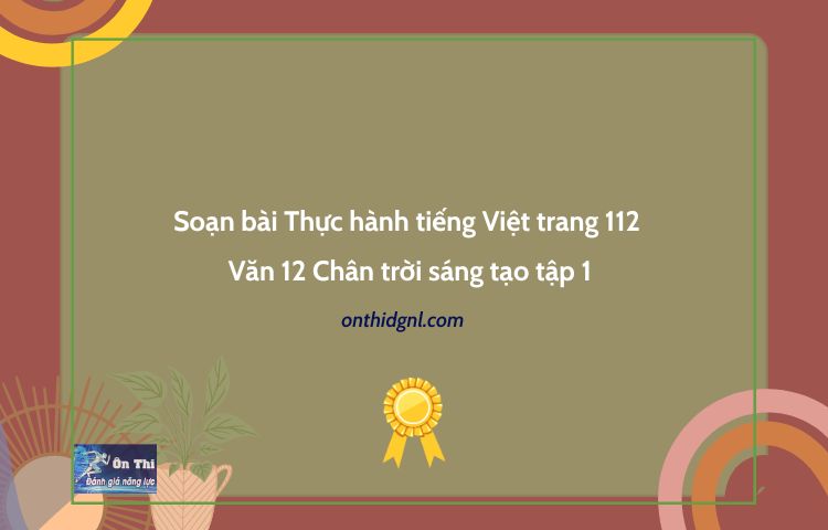 Soạn bài Thực hành tiếng Việt trang 112 Văn 12 Chân trời sáng tạo tập 1