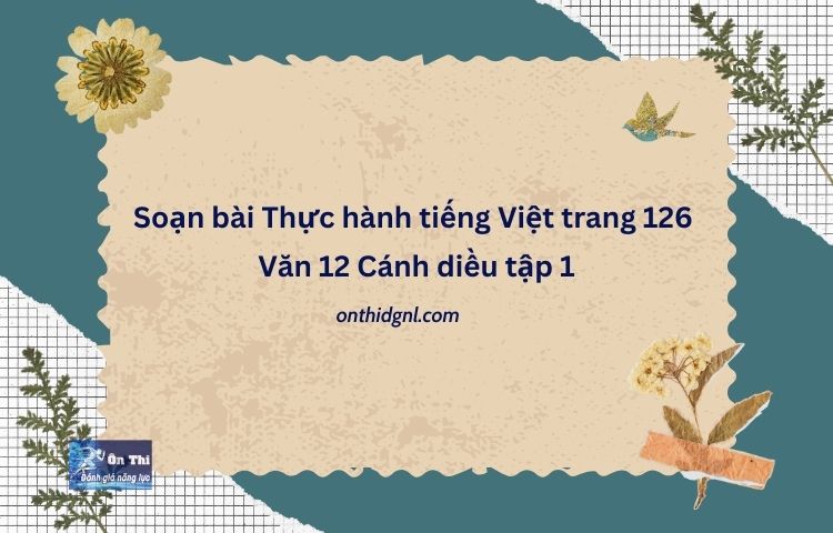 Soạn bài Thực hành tiếng Việt trang 126 Văn 12 Cánh diều tập 1