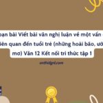 Soạn bài Viết bài văn nghị luận về một vấn đề liên quan đến tuổi trẻ (những hoài bão, ước mơ) Văn 12 Kết nối tri thức tập 1