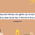 Soạn bài Viết báo cáo nghiên cứu về một vấn đề tự nhiên xã hội Văn 12 Kết nối tri thức tập 1