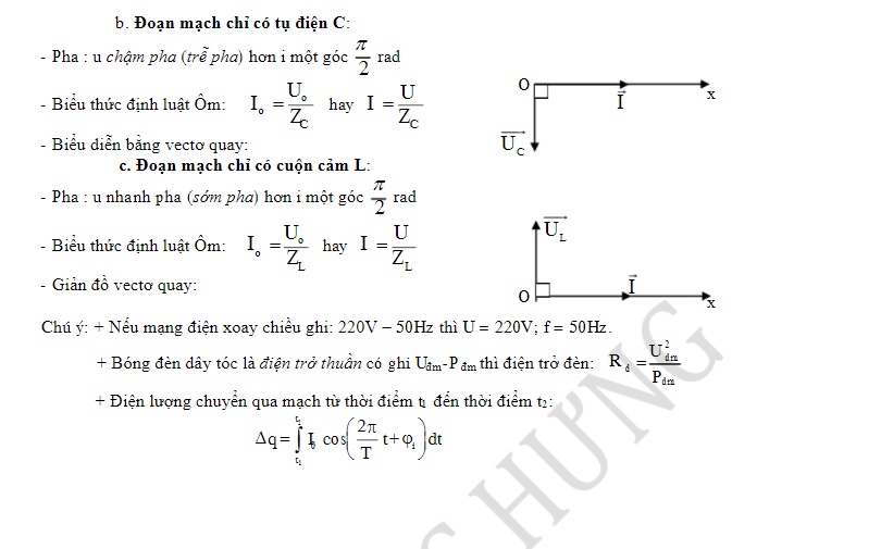 Công thức bài tập suất điện động