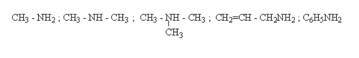 Cấu trúc phân tử của Amin