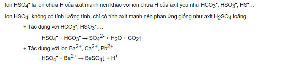 phản ứng muối axit