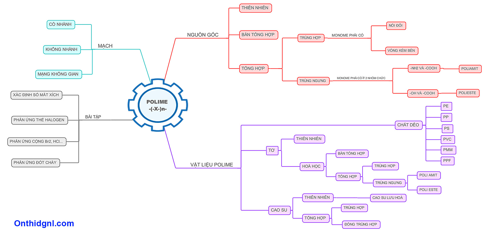 Sơ đồ tư duy Polymer