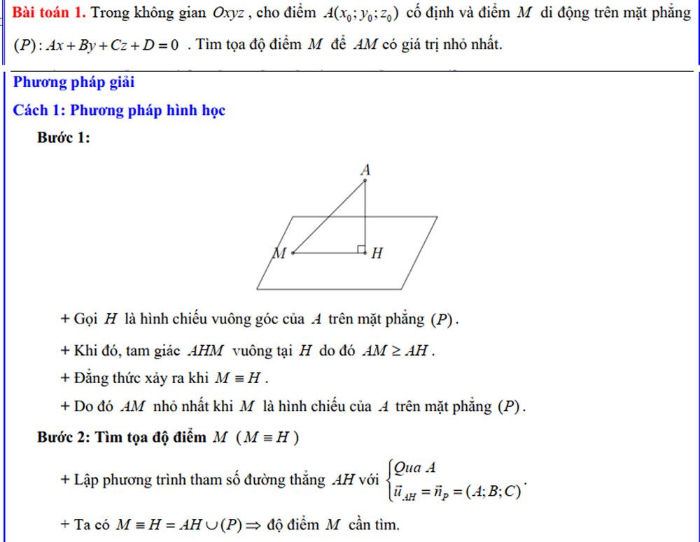 Giá trị lớn nhất, giá trị nhỏ nhất liên quan khoảng cách