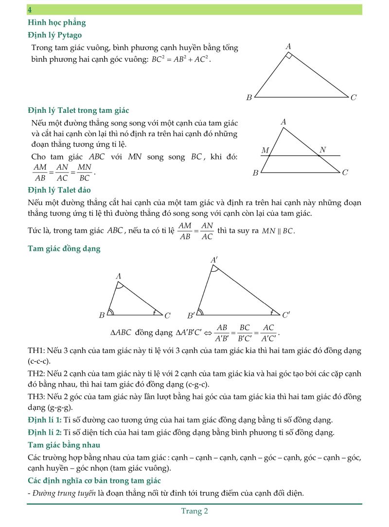 Tài Liệu Tổng Hợp Lý Thuyết Thpt Môn Toán lớp 11 Pdf