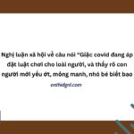 Nlxh Giặc Covid đang áp đặt Luật Chơi Cho Loài Người