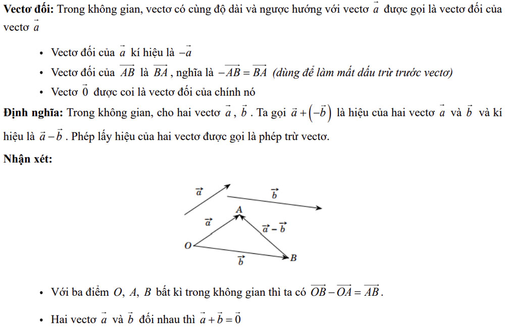 Lý Thuyết Và Dạng Bài Vectơ Và Hệ Trục Toạ độ Trong Không Gian Toán 12 Có Giải