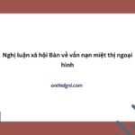 Nghị Luận Xã Hội Bàn Về Vấn Nạn Miệt Thị Ngoại Hình