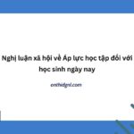 Nghị luận xã hội về Áp lực học tập đối với học sinh ngày nay