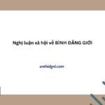 Nghị Luận Xã Hội Về BÌnh ĐẲng GiỚi