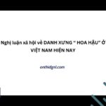 Nghị Luận Xã Hội Về Danh XƯng Hoa HẬu Ở ViỆt Nam Hiện Nay