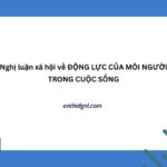 Nghị luận xã hội về ĐỘNG LỰC CỦA MÕI NGƯỜI TRONG CUỘC SỐNG