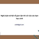 Nghị Luận Xã Hội Về Gian Lận Thi Cử Của Các Bạn Học Sinh