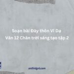 Soạn Bài Đây Thôn Vĩ Dạ Văn 12 Chân Trời Sáng Tạo Tập 2