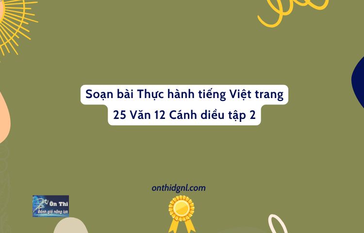 Soạn Bài Thực Hành Tiếng Việt Trang 25 Văn 12 Cánh Diều Tập 2