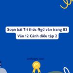 Soạn Bài Tri Thức Ngữ Văn Trang 83 Văn 12 Cánh Diều Tập 2