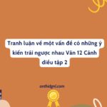 Tranh Luận Về Một Vấn đề Có Những ý Kiến Trái Ngược Nhau Văn 12 Cánh Diều Tập 2