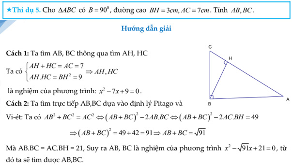 Các Công Thức Vi Et Và Dạng Bài ôn Thi Vào Lớp 10